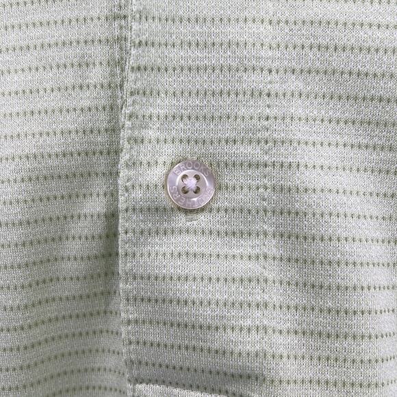 Brooks Brothers Country Club Stripe Polo Shirt - Lime Green - Small - Picture 4 of 6